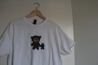 Image 3 of bear holding fish tee (L) 🐻🐟