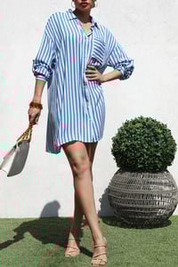 Image 1 of Button Down Shirt Mini Dress