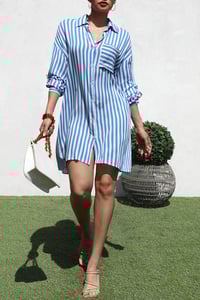 Image 2 of Button Down Shirt Mini Dress