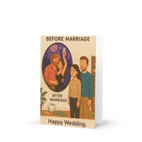Image 2 of Late-Night Parties for Late-Night Feedings -  Marriage Greeting card