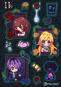 Image 3 of Ib Game Sticker Sheet