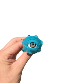 Image 1 of Eyeball spoon, Aqua 