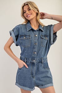 Image 4 of Denim Romper