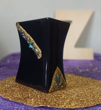 Image 1 of The Black Collection-Concave Black Seaglass Vase