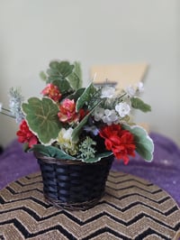 Image 4 of Small Basket-Black/Brown