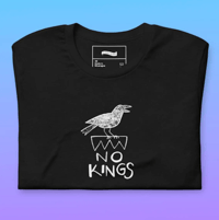Image 1 of Crows Against Kings Unisex. Cotton T-Shirt in Black, White, Athletic Gray