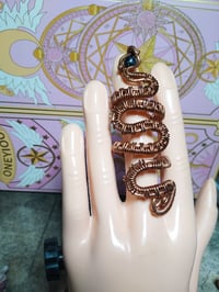 Copper jewelry handmade snake ring
