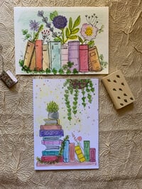 Image 1 of Bookshelves 4 card set