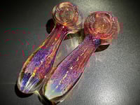 Image 1 of 24K Gold Fumed Color Changing Pipe