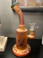 Rick & Morty Electro Plated Frosted Bong