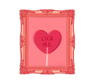 Image 1 of "Lick Me Lollipop" Magnet - Original Design by Tinynightmare