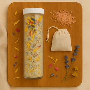 Image of Relaxing Bath Tea Soak | Lavender & Chamomile Mineral Blend | SeaBass Soap Co.