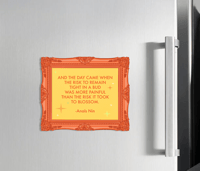 Image 3 of Anaïs Nin "Blossom" Quote Magnet – Die-Cut Inspirational Literary Magnet