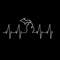Image 4 of Heartbeat Michigan Decal