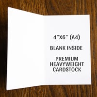 Image 4 of "Humbo Karaokes Fearlessly" (4x6 blank greeting card)