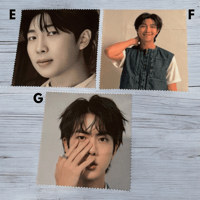 Image 3 of Bangtan Eyeglass Microfiber Cloths Group and Individual Members – Made to Order