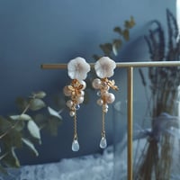 Image 7 of White Pearl Dragonfly Earrings | Janika