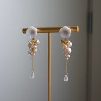 Image 9 of White Pearl Dragonfly Earrings | Janika