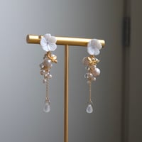 Image 2 of White Pearl Dragonfly Earrings | Janika