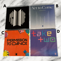 Image 2 of Bangtan Eyeglass Microfiber Cloths Album Covers for Group and Individual Members – Made to Order