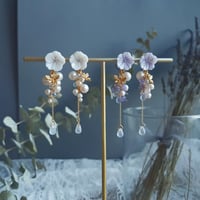 Image 4 of White Pearl Dragonfly Earrings | Janika