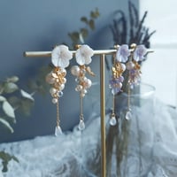 Image 5 of White Pearl Dragonfly Earrings | Janika