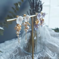 Image 6 of White Pearl Dragonfly Earrings | Janika