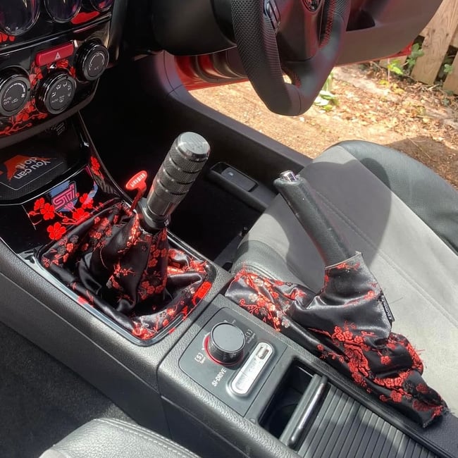 Black & red cherry blossom 