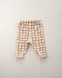 Image 1 of LEGGING ALMA carreaux caramel | Coton biologique