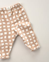 Image 4 of LEGGING ALMA carreaux caramel | Coton biologique
