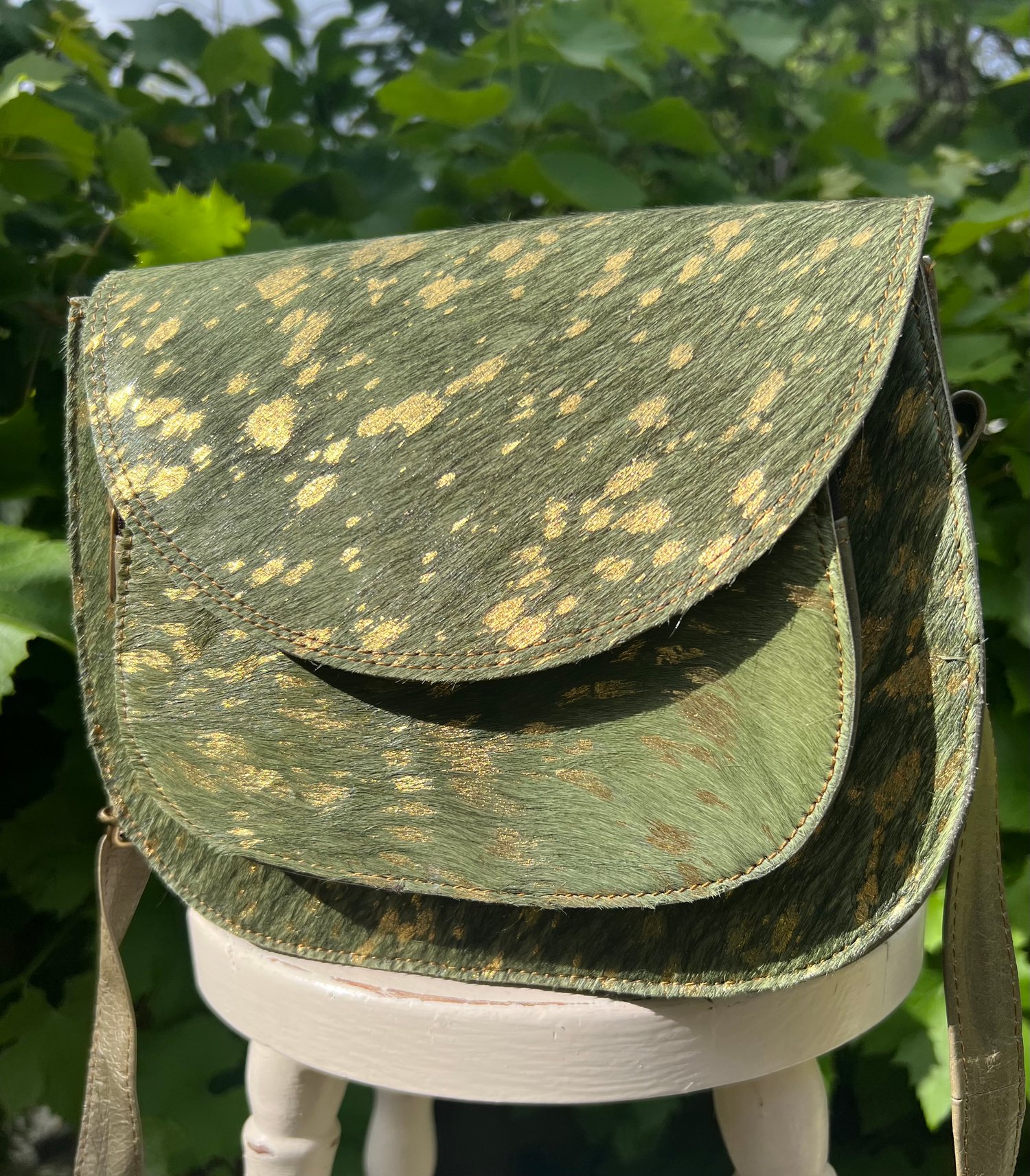 Image of Harlequin Collection - sparkly fur bag - #1B