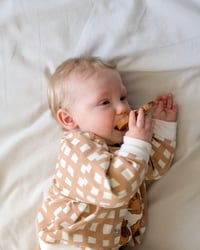 Image 15 of GILET OSCAR carreaux, caramel | Coton biologique