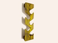 Image 4 of Vertical space saving coat hooks - hat, bag, towel rack - Solid oak or Shou Sugi Ban Pine