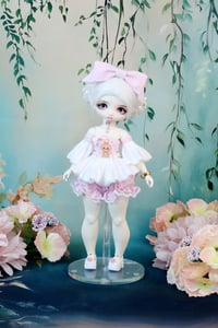 Image 1 of  Handmade Set for Teacup Marionette - Labubu yellow