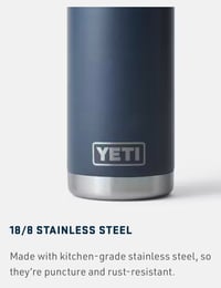 Image 7 of YETI™️ Rambler Water Bottle with Chug Cap 18oz, 26oz, 36oz | 7 Colors