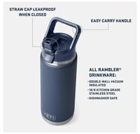 Image 7 of YETI™️ Water Bottle with Chug Cap 18oz, 26oz, 36oz | 9 Colors