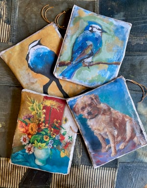 Image of blue bird II pouch