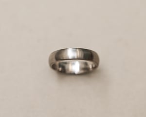 Image of 18ct White Gold, 5mm matte finish ring