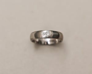 Image of 18ct White Gold, 5mm matte finish ring