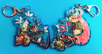 Image 3 of Gyarados and Milotic Double Sided Ripple Acrylic Charm