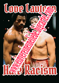 Image 3 of LOVE FOOTBALL-HATE RACISM/LOVE LAUTERN- HATE RACISM 