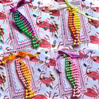 Image 1 of Chunky Pony Bead Fish Charms - Retro Pony Bead Fish Charm – Colourful Handmade Key Tag