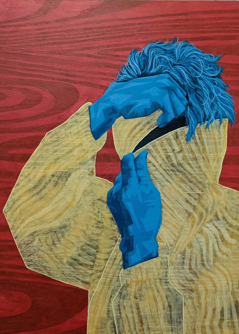 Hiding from the Bitter Cold - Print