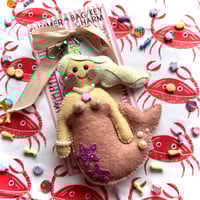 Image 1 of Handmade felt Mermaid Summer Bag Charm