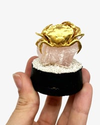 Image 1 of Crab Rose quartz dome