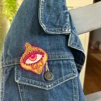 Image 2 of The Golden Eye Embroidered Brooch
