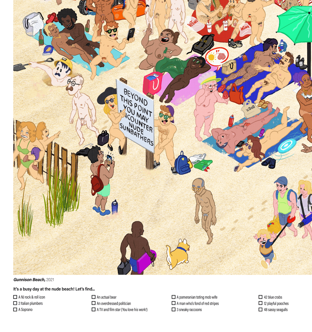 Image of Gunnison Look & Find 12x18 in Framed Poster (Black)