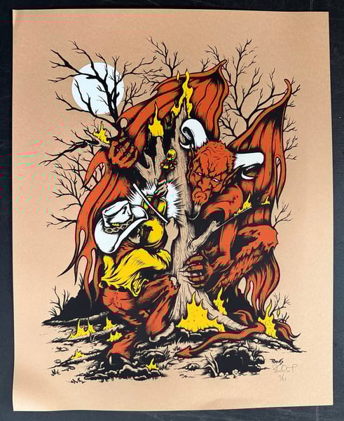 Image of "Devil Went Down to Georgia" art print