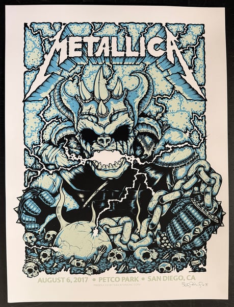 Image of Metallica - San Diego 2017 official VIP poster