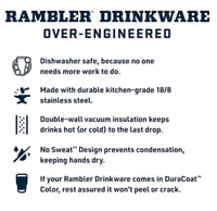 Image 8 of YETI™️ Rambler Tumbler with Magslider Lid 20oz, 30oz | 8 Colors